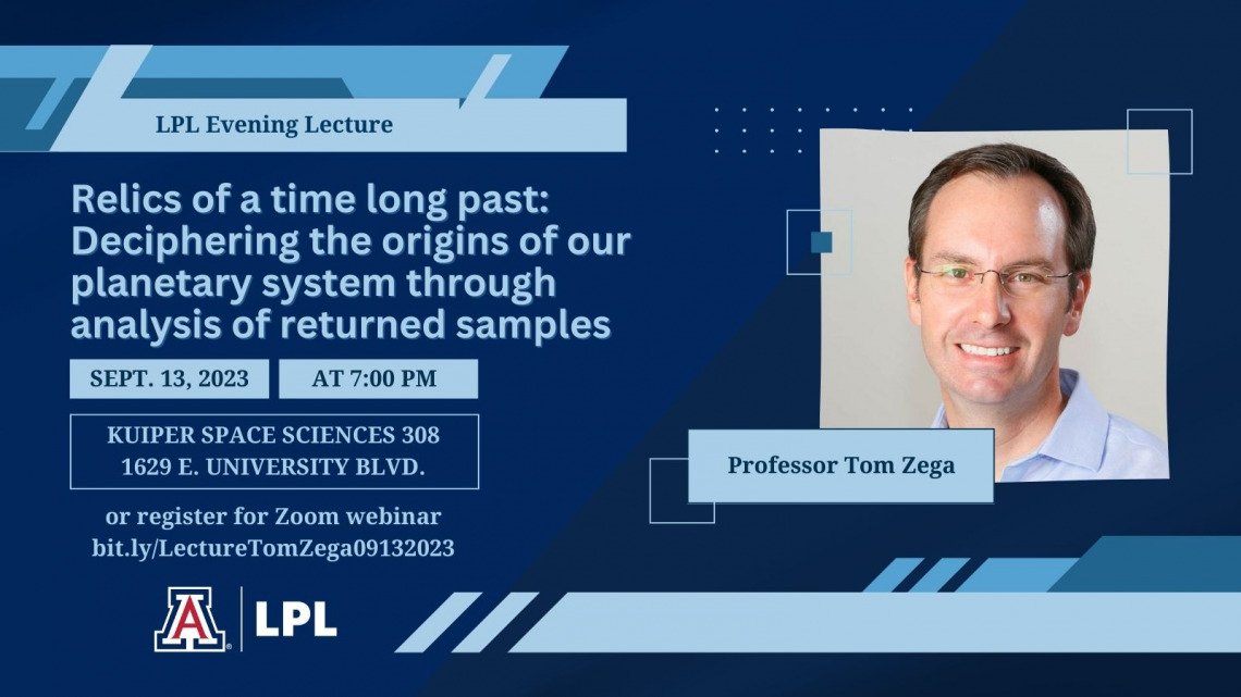 Tom Zega Evening lecture on September 13